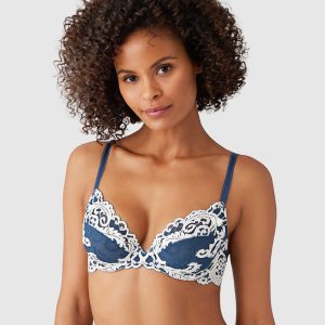 Instant Icon® Underwire Bra: Sargasso Sea/Egret