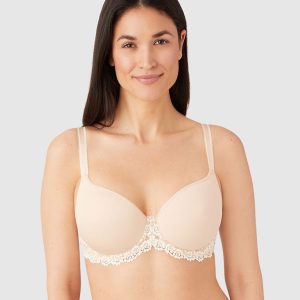 Embrace Lace® T-Shirt Bra: Sand/Ivory