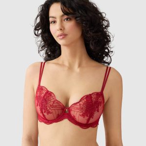 Midnight Soiree Underwire Bra: Regina Red