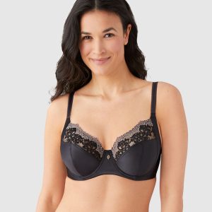 Side Note Underwire Bra: Black