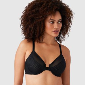 Elevated Allure Front Close Underwire Bra: Black