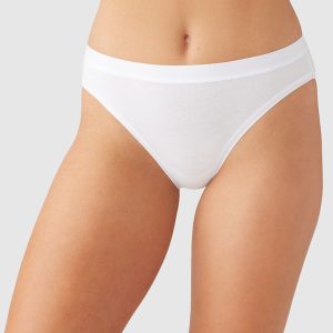 Understated Cotton Bikini: White