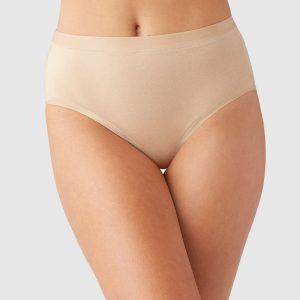 Understated Cotton Brief: Sand