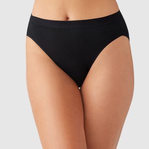 Understated Cotton Hi-Cut: Black