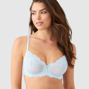 Vivid Attraction Underwire Bra: Soft Sky