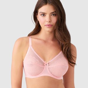 Retro Chic Full Figure Underwire Bra: Apricot Blush