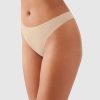 Understated Cotton Thong: Sand